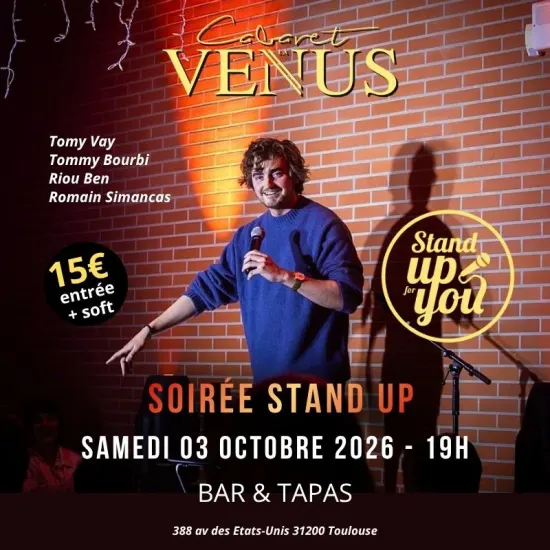 Soirée Stand-Up au Cabaret La Vénus